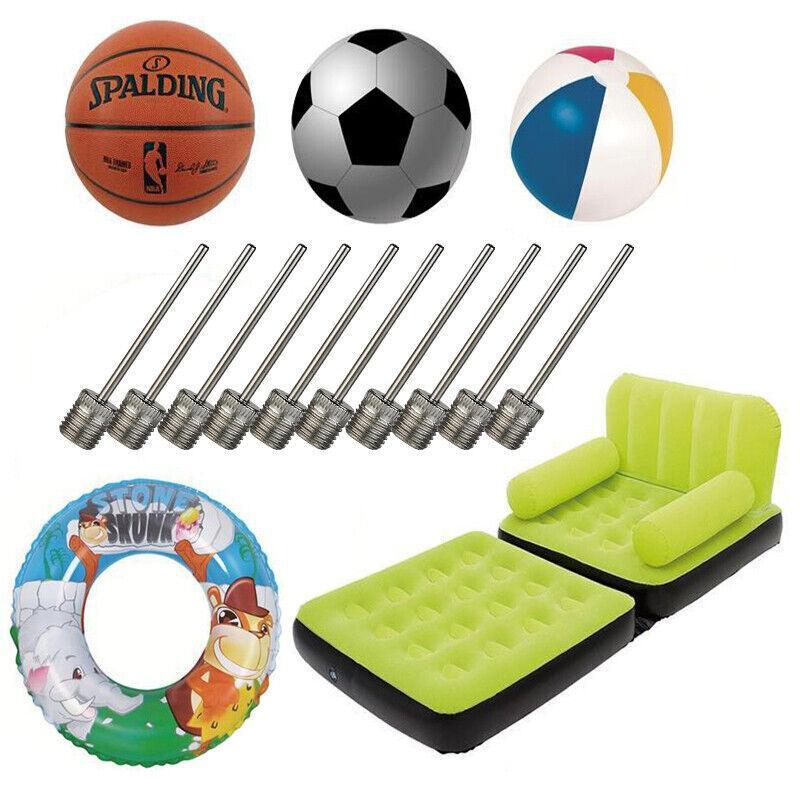 Stainless Steel Ball Pump Needle Inflator Pin for Football Basketball Volleyball - 3PCS