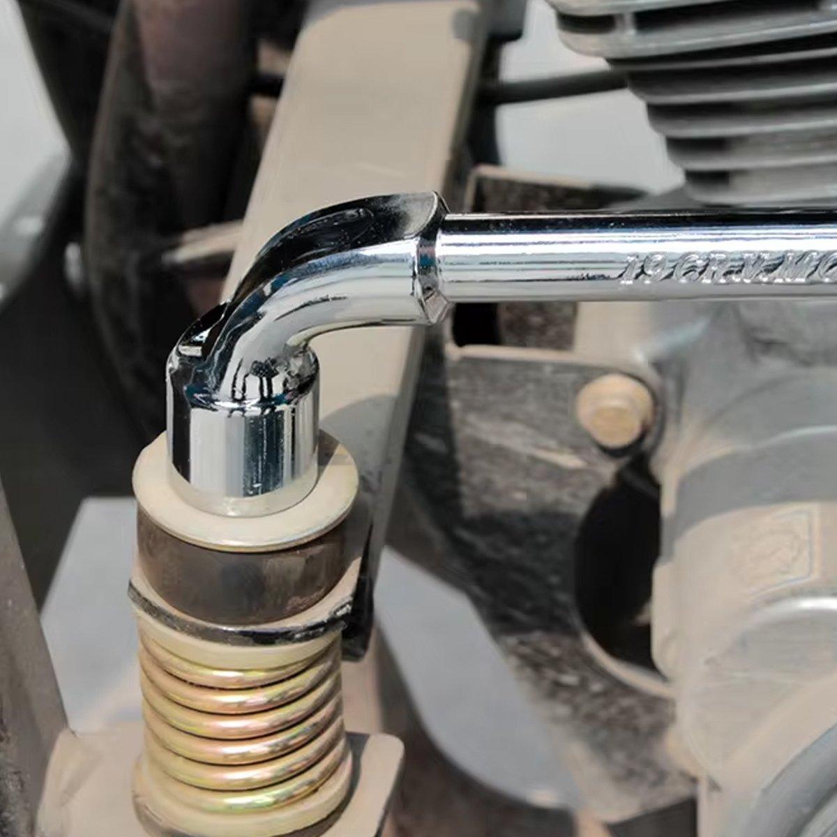 6-23mm L Shaped Socket Wrench Elbow Multi Size Hardware Repair Tool Set - 17mm