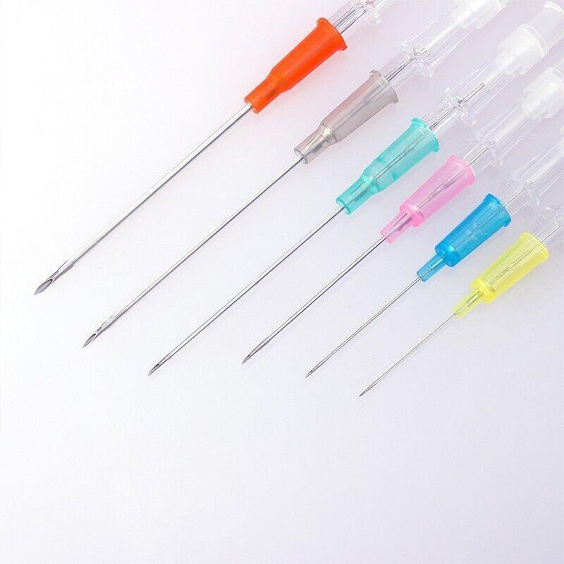 14G - 26G Catheter Cannular Tube Sterilized Body Piercing Needles 5Pcs - 0.7MM 22G