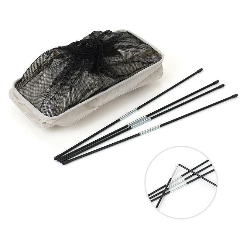 Large Foldable Laundry Washing Clothes Storage Bag Hamper Basket Bin Organiser - Light Blue