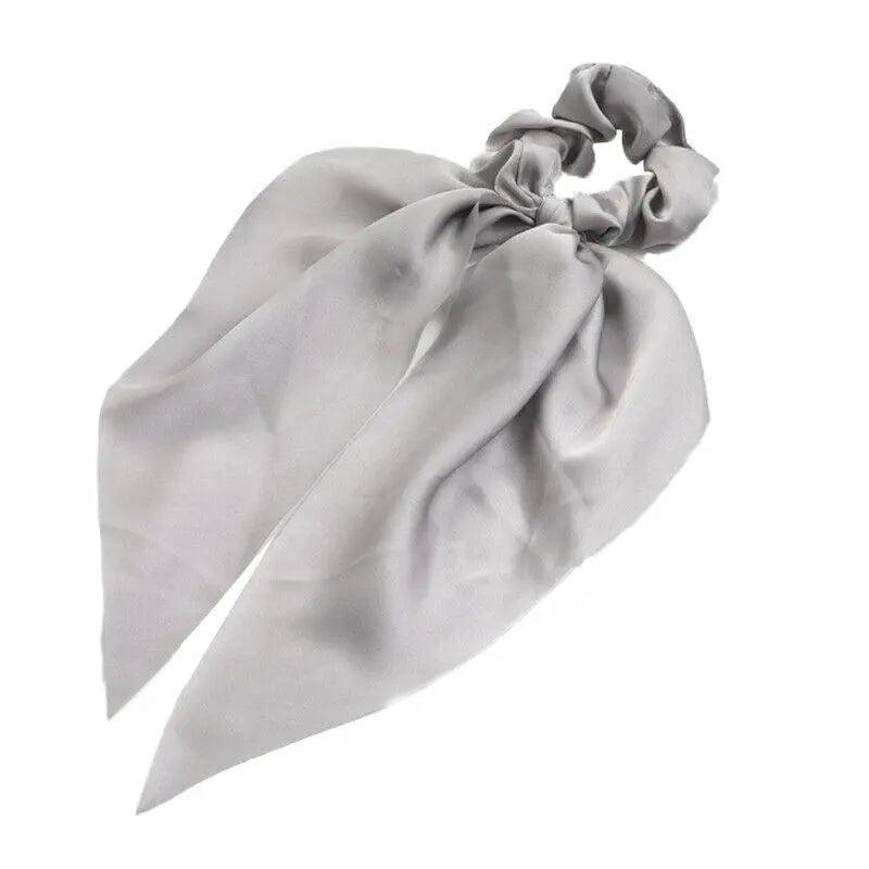 Chiffon Ponytail Scarf Bow Elastic Hair Rope Tie Scrunchies Ribbon Hair Bands - 17