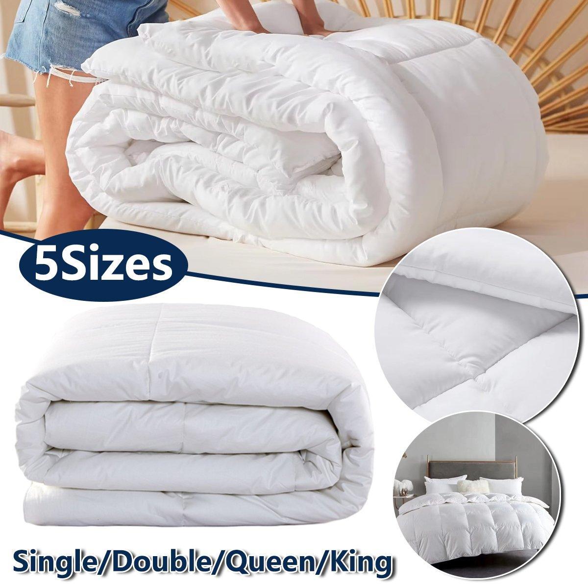 Luxury Hotel Quilt Core – Soft Microfiber Down Alternative Comforter for All Seasons - 180x210cm-Brushed