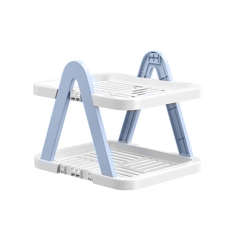 2/3 Tier Removable Shoe Rack Folding Storage Shelf Simple Space Saving Organizer - 3Tier-Pink