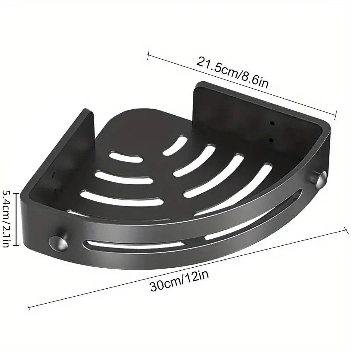 Bathroom Corner Shower Shelf Shampoo Soap Holder Rack Storage Organiser Caddy