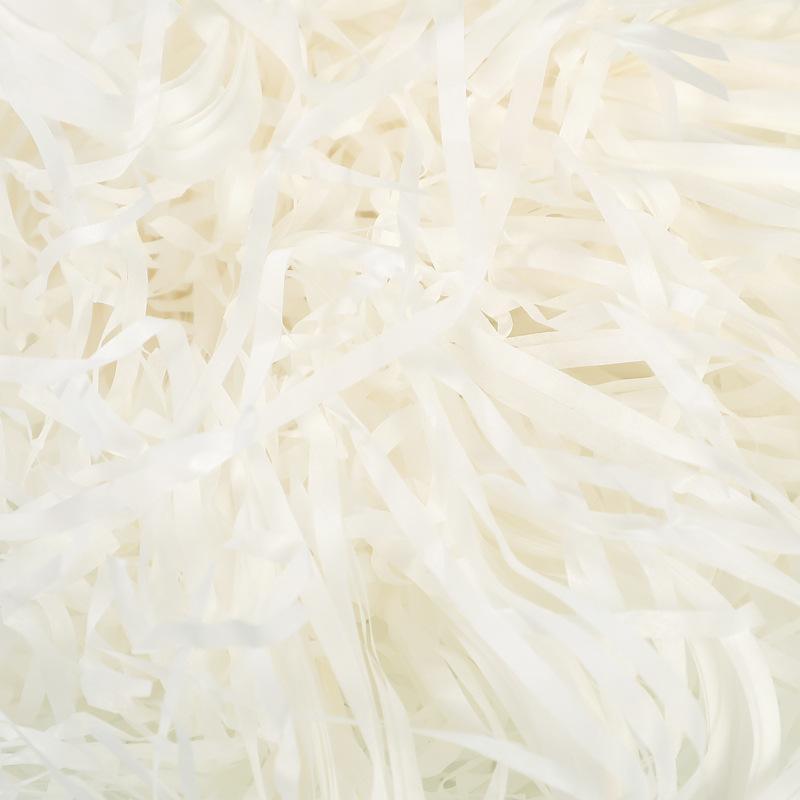 500g Colorful Raffia Paper Shreds Gift Box Filler Decorative Packaging - 5Packs-Beige