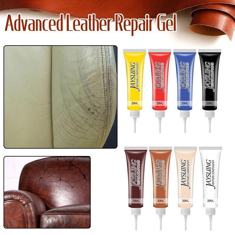 dvanced Leather Repair Gel Kit Filler for Sofa Auto Interior and Scratch Restoration - Maple