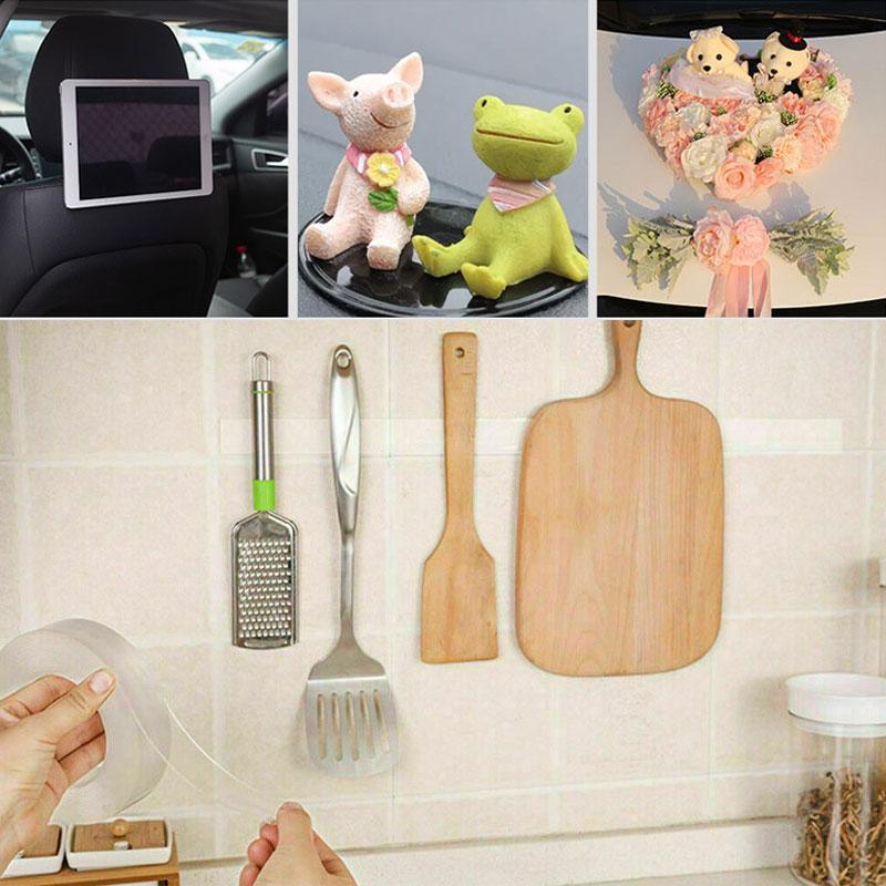 20mm Reusable Double Side Nano Tape Trackless Clear Adhesive Invisible Anti-Slip