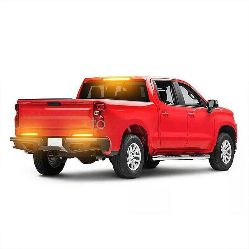 2PCS 15 LED Tail Lights Ultra Slim Trailer Truck Ute Brake Indicator Lamps