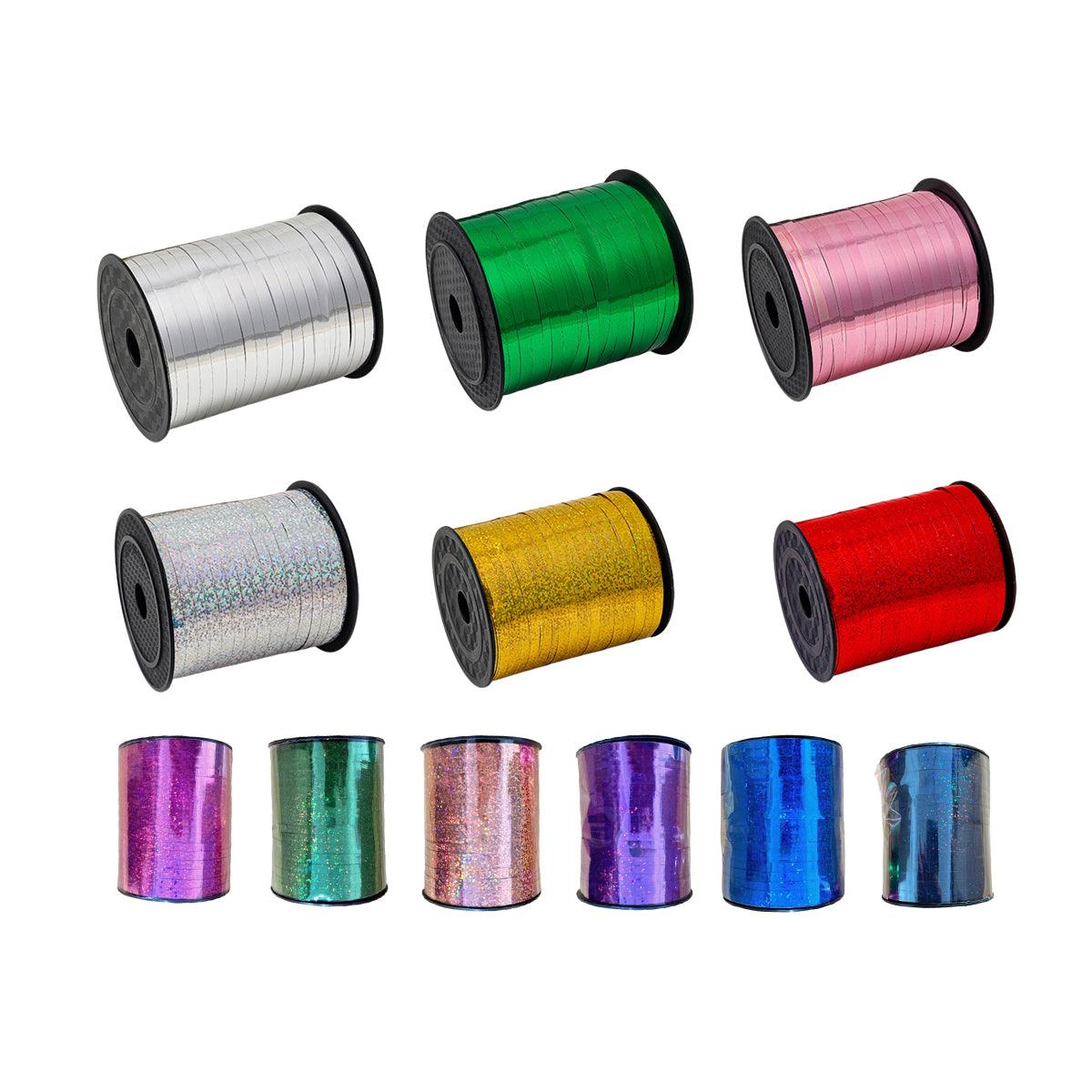 5mm Balloon Ribbon Curling Party String Gift Wrap Decoration Birthday Wedding - Laser-Blue