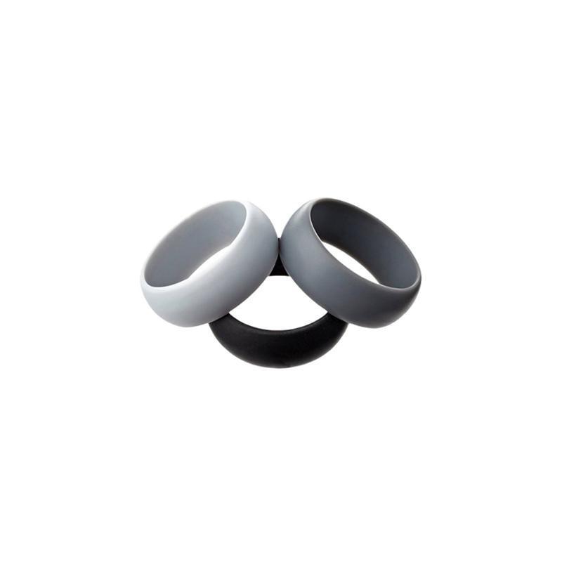 Silicone Rubber Ring Bands 3Pcs - 10