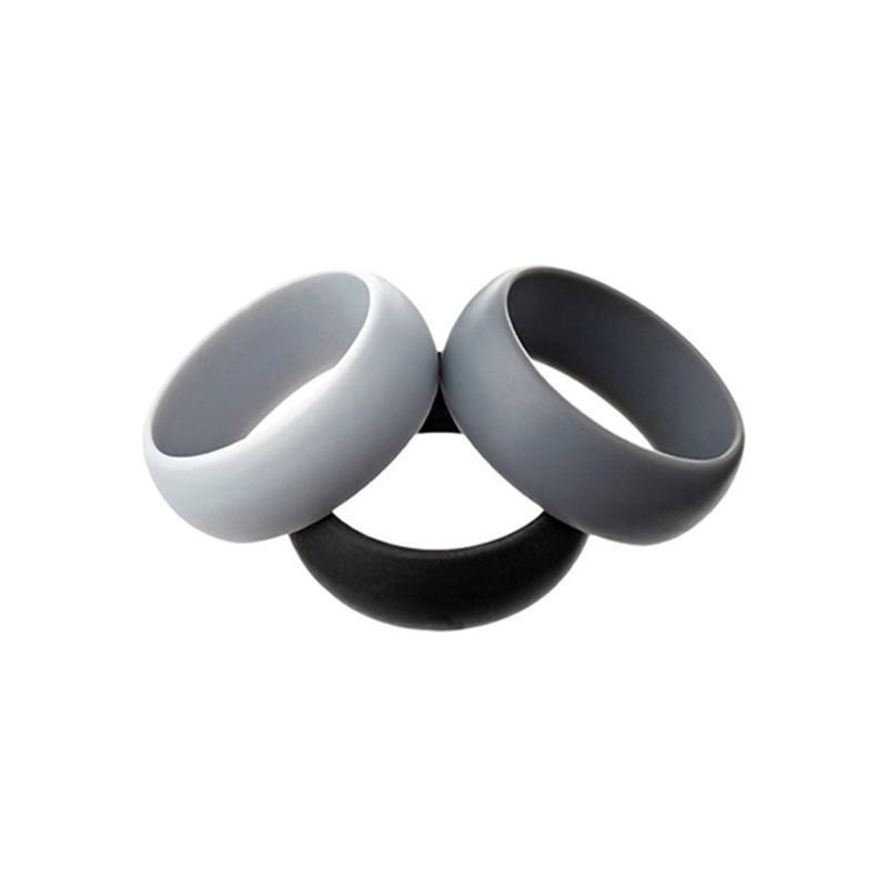 Silicone Rubber Ring Bands 3Pcs - 10