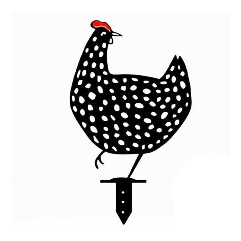 Garden Ornaments Chicken Yard Art Garden Backyard Lawn Decor Gift Easter Deco - C