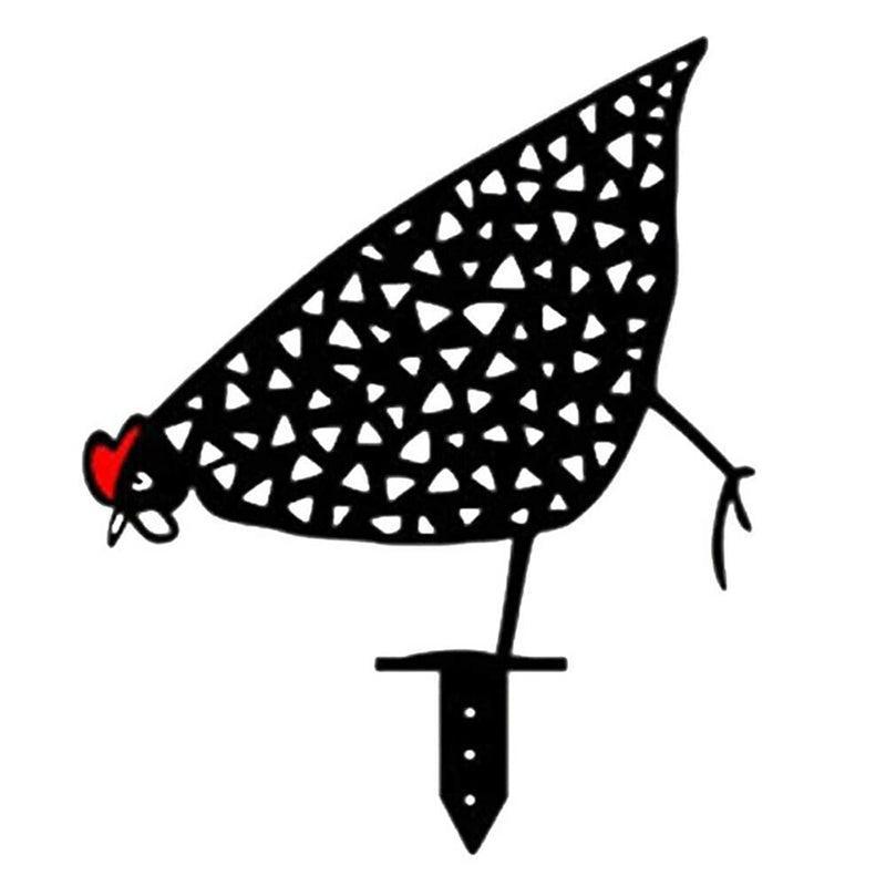 Garden Ornaments Chicken Yard Art Garden Backyard Lawn Decor Gift Easter Deco - E