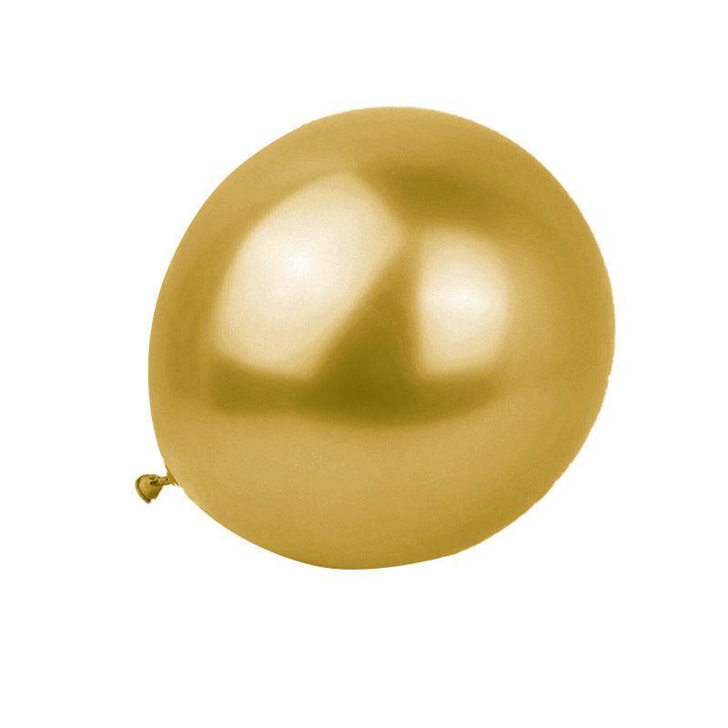 Metallic Latex Balloons 12 Inch Chrome Party Balloons for Birthday Wedding Decoration - Rose Gold 50PCS