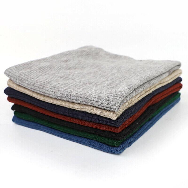 Fleece Neck Warmer Thermal Tube Scarf Winter Snood Hat for Men Women Outdoor - Green