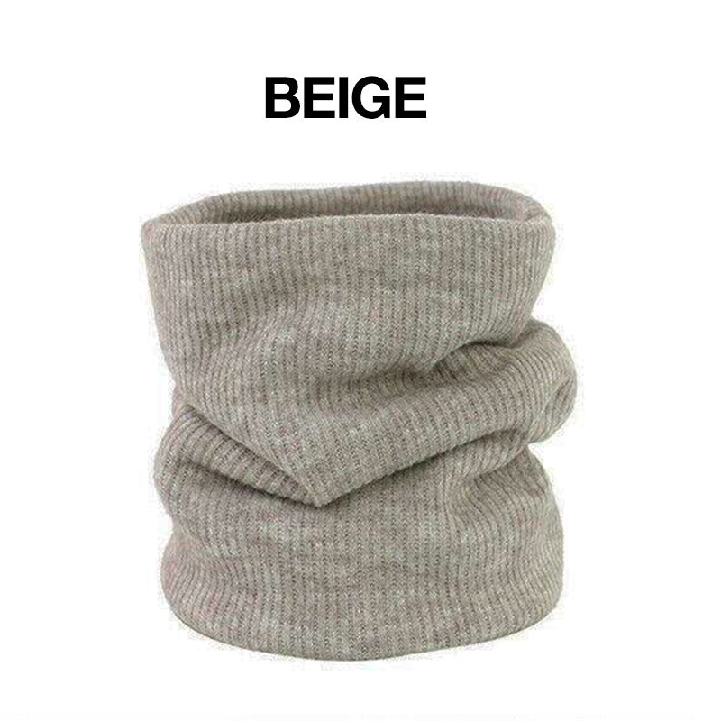 Fleece Neck Warmer Thermal Tube Scarf Winter Snood Hat for Men Women Outdoor - Green