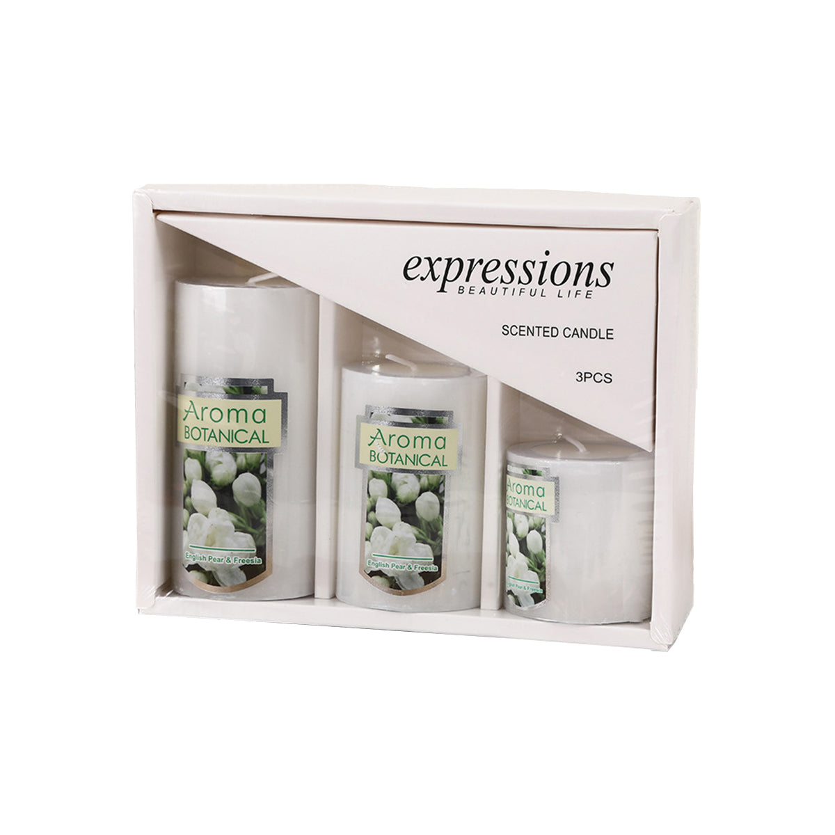 Classic Simple Cylindrical Scented Candles for Home Use Aromatherapy Decoration - White