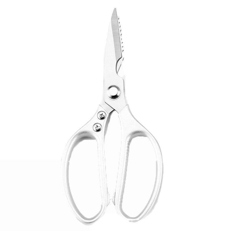 2X Japanese Heavy Duty Stainless Steel Kitchen Scissors Shears Fish Chicken Bone - 2pcs Silver