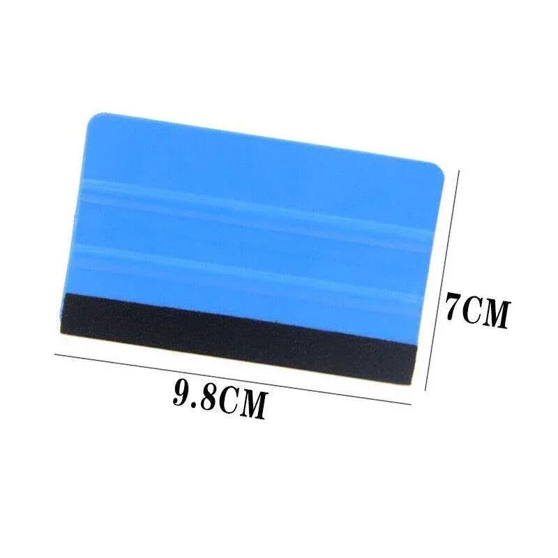 Felt Edge Squeegee For Decals Sticker Vinyl Sheet Car Wrap Applicator Tool Blue