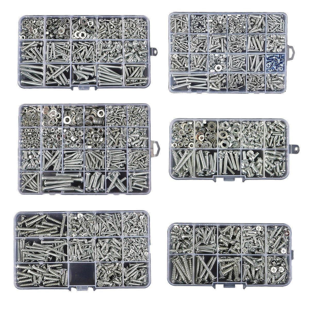 Household Self-tapping Screw Nut Gasket Box Set Multi-purpose Screw Assortment - B