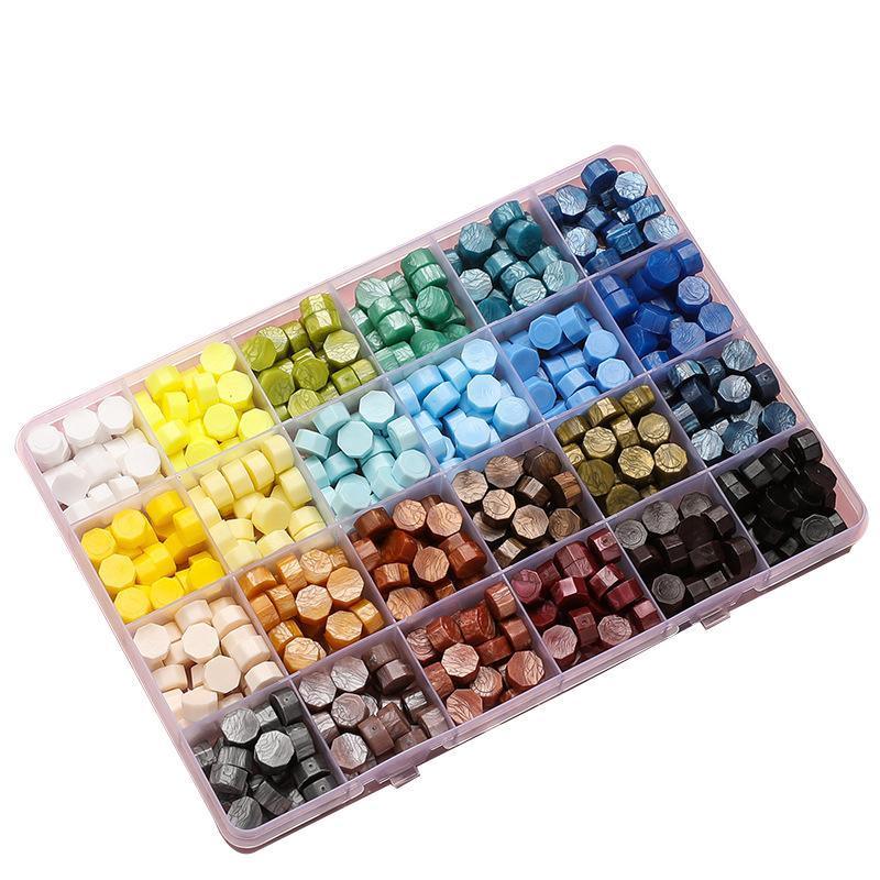 600 X Colour Sealing Wax Mix Metallic Stick Beads Stamp Seal Candle Envelope VIC - Macaron Color