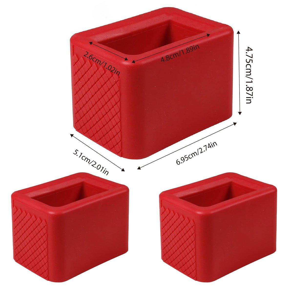 3PCS Vehicle Buckle Insert Slot Lifter Silicone Spacer Block