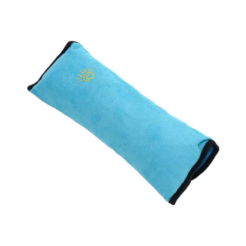 1/2× Soft Plush Car Shoulder Pad and Cushion Pillow for Travel Comfort - Beige