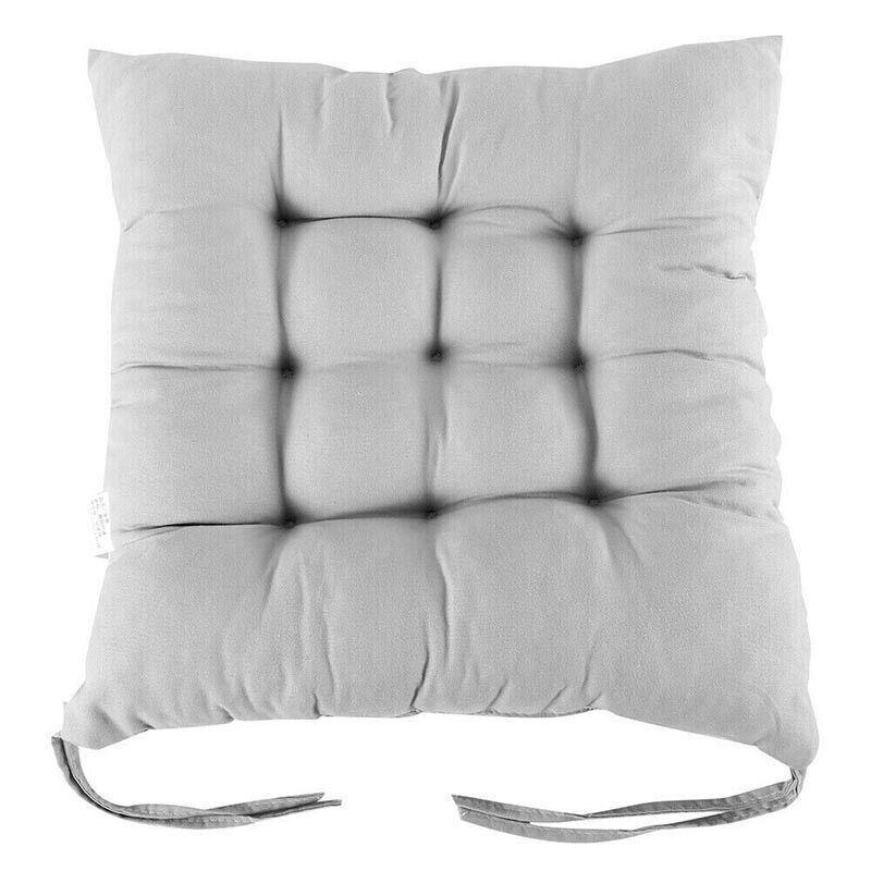 Soft Chair Cushion Pad for Indoor Outdoor Seating Square Seat Cover 35x35cm - Coffee