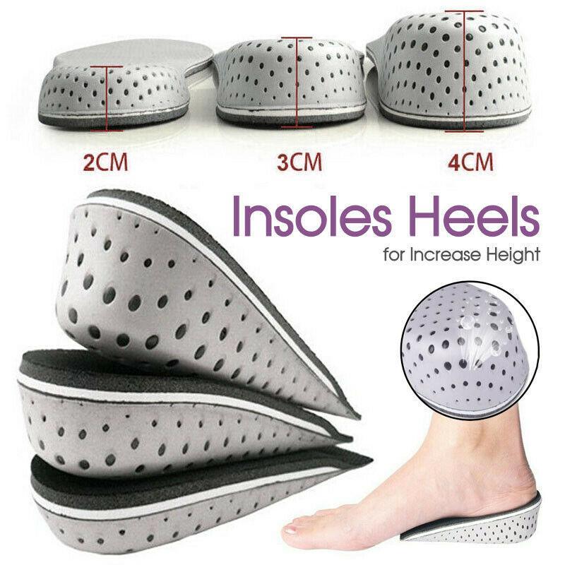 Heel Lift Insoles for Height Increase Invisible Cushion Pads for Shoes Unisex - 2CM