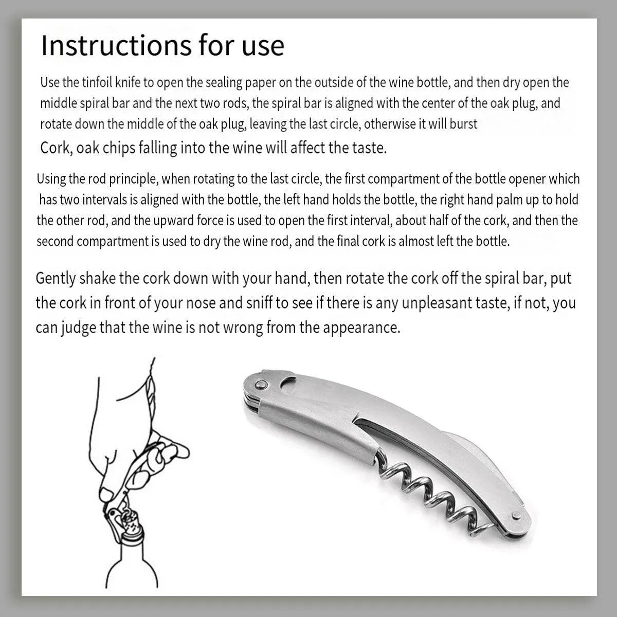 3-Piece Seahorse-Style Bottle Opener and Corkscrew Set