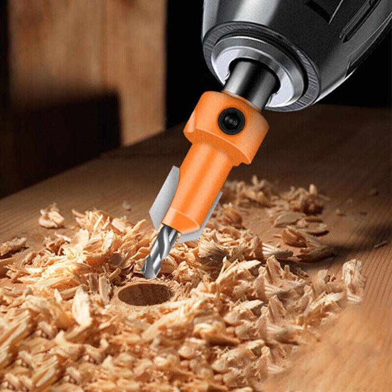 Hexagon Shank Countersink Drill Bit Woodworking Screw Wood Hole Drill Bit 8Mm