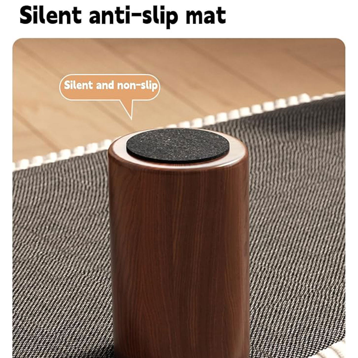 Small Stool for Home Simple Shoe Changing Low Seat Stool Wooden Household Use - Orange