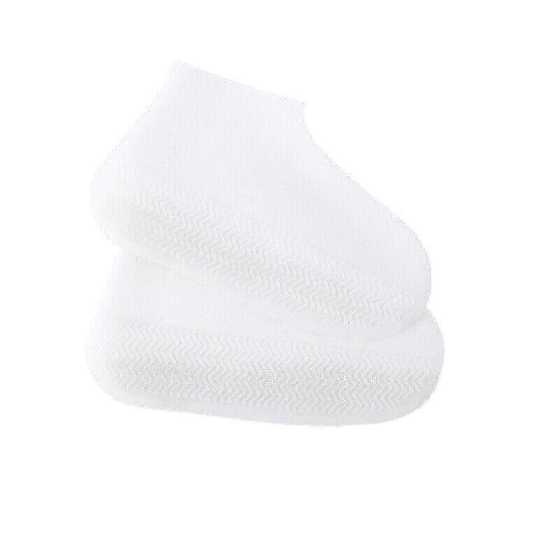 Shoe Cover Waterproof Silicone Non Slip Rain Water Rubber Foot Boot Overshoe M Size - Yellow
