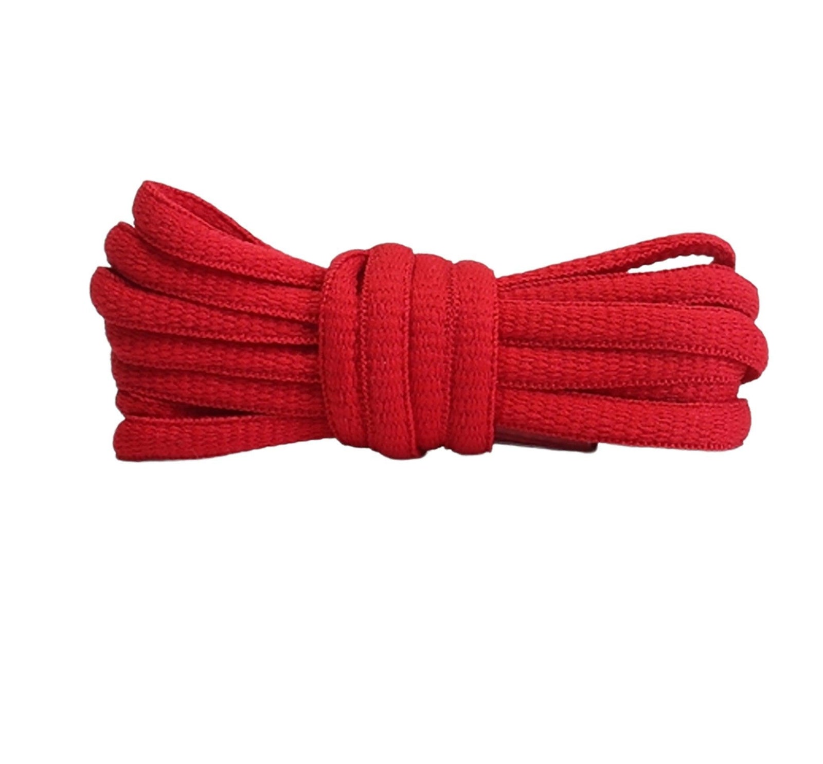 Shoelaces Colorful Coloured Flat Round Oval Bootlace Sneaker Shoe Laces - Flat-Black