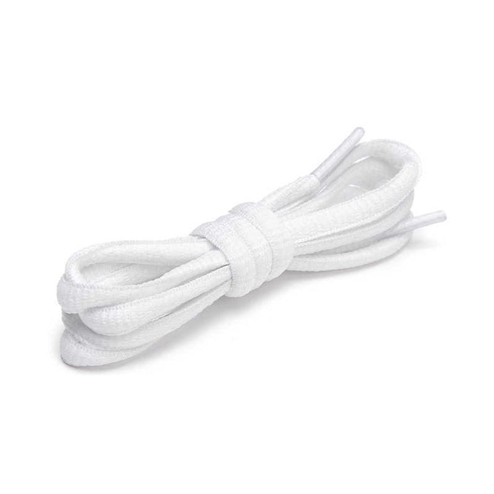 Shoelaces Colorful Coloured Flat Round Oval Bootlace Sneaker Shoe Laces - Oval-Black