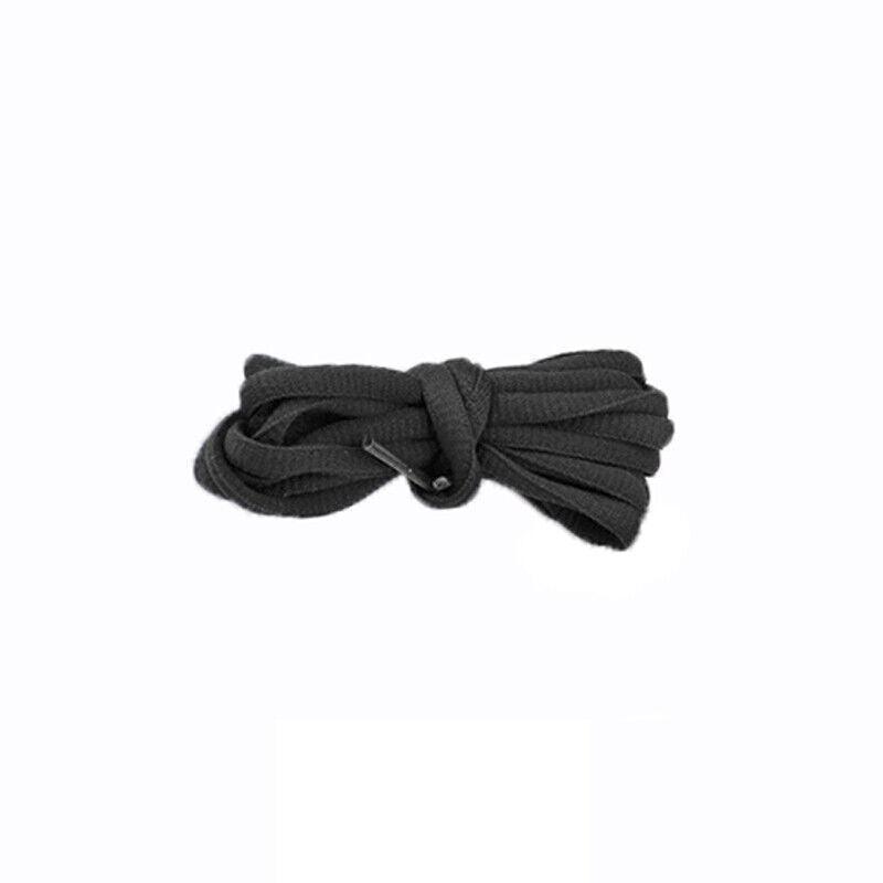 Shoelaces Colorful Coloured Flat Round Oval Bootlace Sneaker Shoe Laces - Oval-White