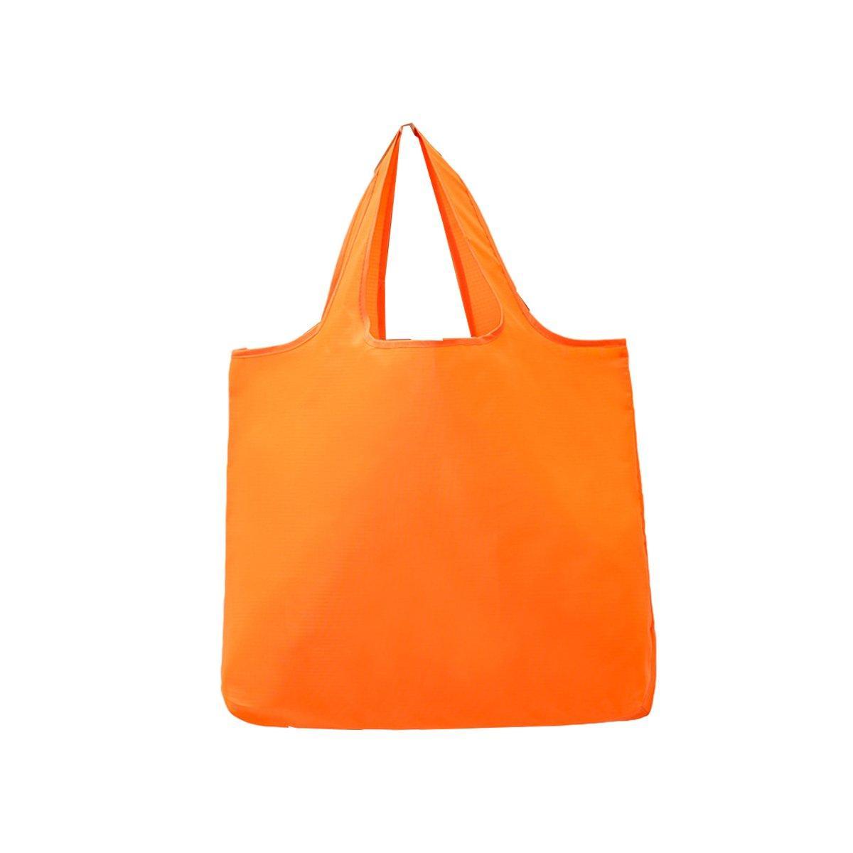 Large Multi Colour Waterproof Shopping Bag Foldable Portable Reusable Bag - Black