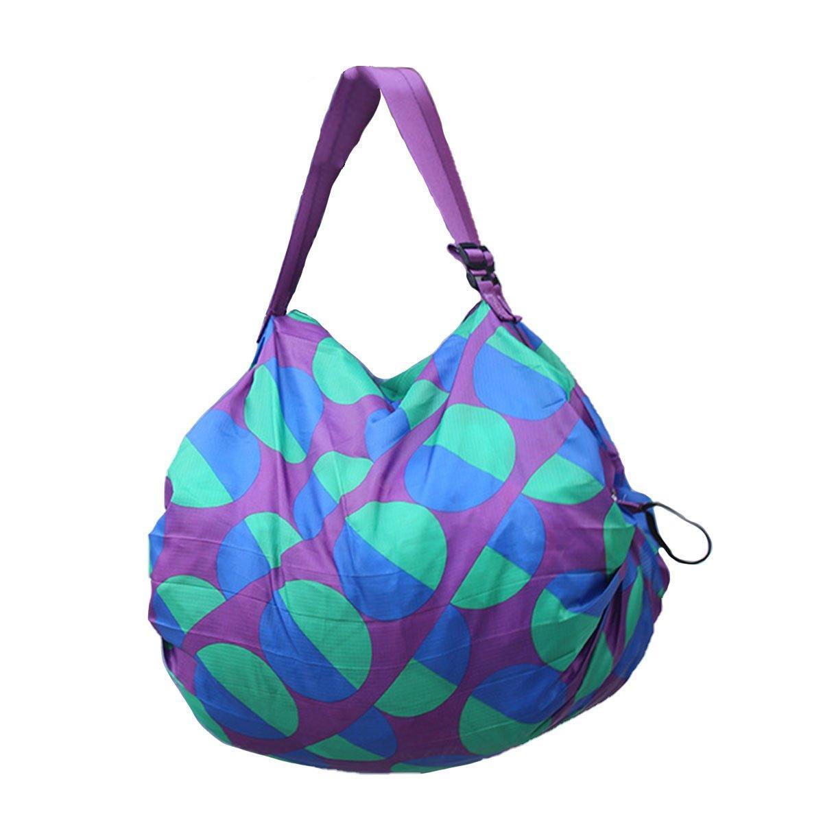 Large Foldable Eco-Friendly Shopping Bag Reusable Thickened Portable Travel Tote - 6