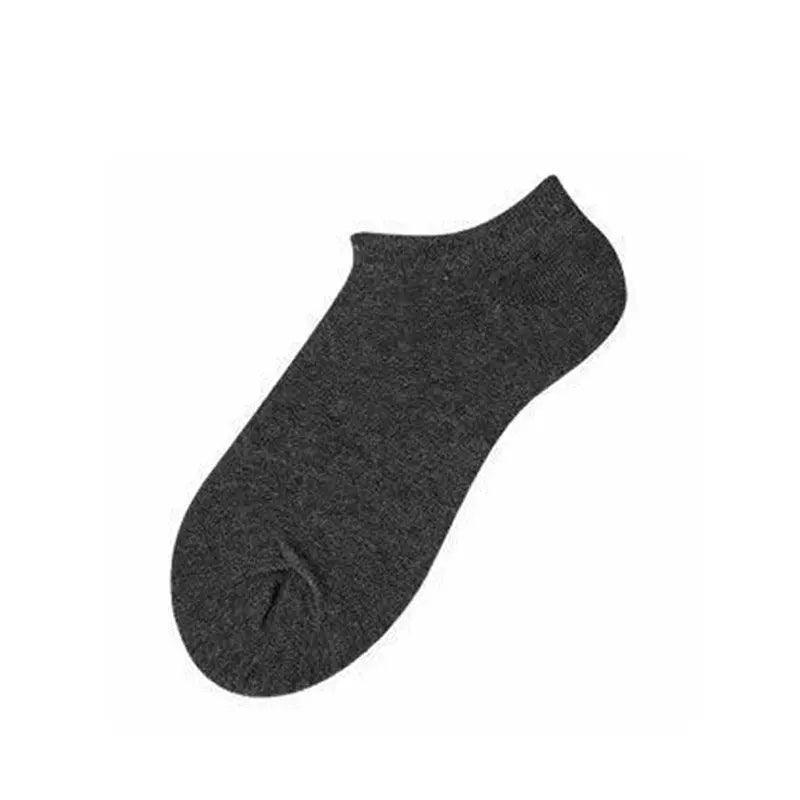 Nanjiren 5 Pairs Socks Mens Men Low Cut Socks Ankle Soft Cotton Trainer Sport - Light Grey 5 Pairs