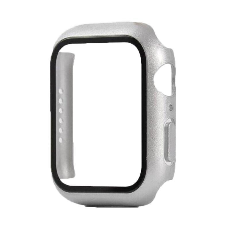 For Apple Watch iWatch Series SE 6 5 4 3 2 1 Case Full Glass Cover 40mm - Black
