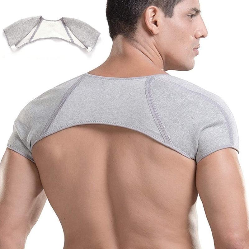 Double Shoulder Support Brace Strap Joint Sport Gym Arthritis Protector Wraps - L(46-51CM)
