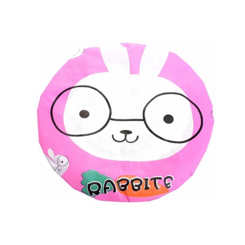 Reusable Women Girls Hair Wrap Waterproof Shower Bath Shower Cap Hat - Frog
