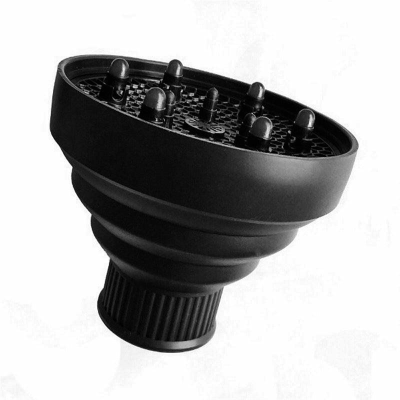 Foldable Hair Dryer Diffuser Universal Silicone Nozzle for Curly Hair Styling - Red