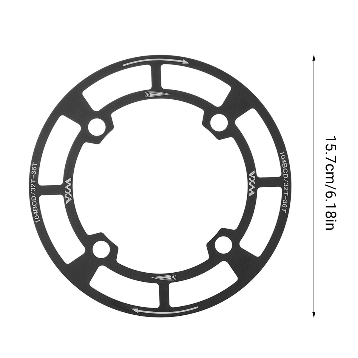 Round Bicycle Gear Disc Cover Single Speed Wheel Protection Shield for Bike Use
