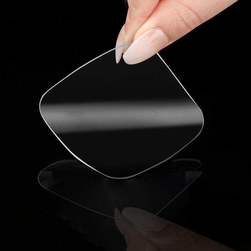 Nano Double Sided Tape Clear Adhesive Traceless Gel Pad 6x6cm Reusable Anti Slip - 5 PCS