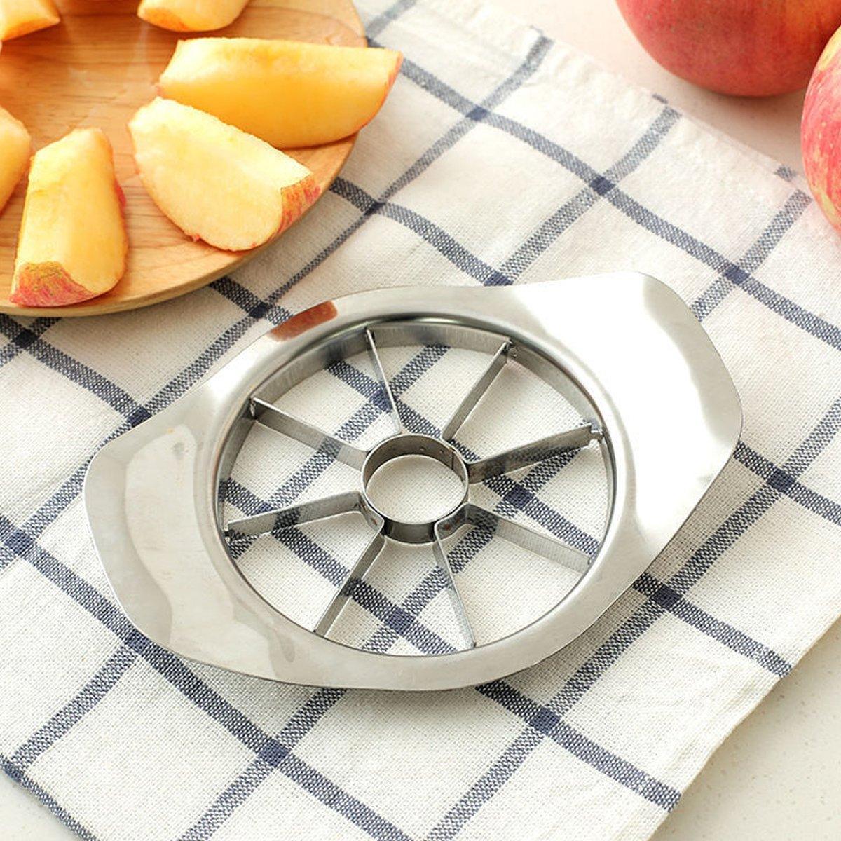 1/2PCS Apple Corer Slicer Peeler Stainless Steel Fruit Cutter Divider Home Tool - 1PC