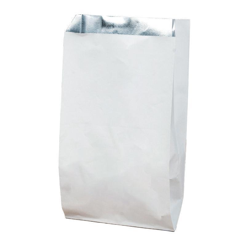 Aluminum Foil Lined Chips Bbq Chicken Paper Bags Disposable Greaseproof Takeaway - 12*4*21.5-500PCS