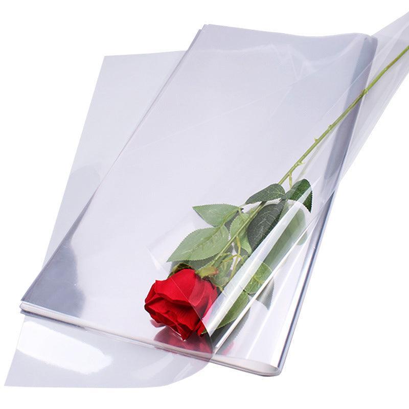 100X Clear Cellophane Wrap Rolls - 4 Sizes for Gifts & Bouquets - 100PCS-70*70CM
