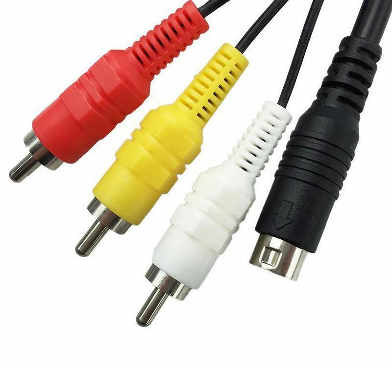 TV AV RCA Audio Video Cable Lead Cord Adapter for SEGA Mega Drive 2 3 Console