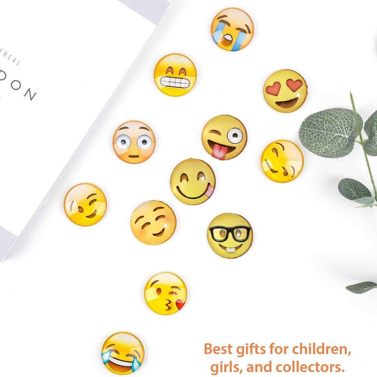 12pcs Cartoon Emoji Fridge Magnets Decorative Kitchen Refrigerator Magnets Set